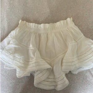 Aerie Rock 'n' Ruffle Skort White